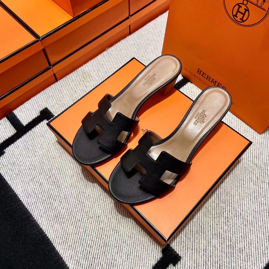 에르메스 올수공 오아시스 슬리퍼 샌들 앱송 48